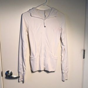 Lulu lemon white zip up
